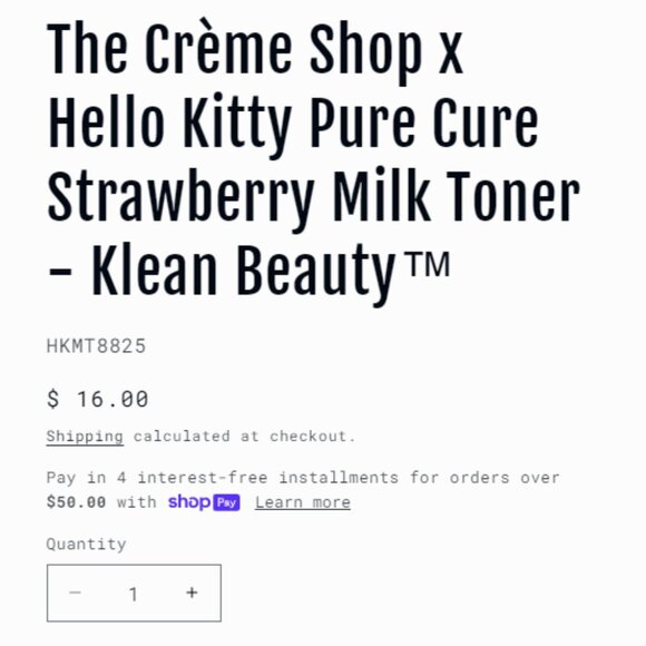 Hello Kitty Clear Cutie Face Masks + Strawberry Milk Toner | Pure Cure NWT - Picture 7 of 9